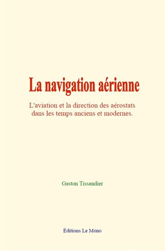 La navigation aérienne - cover