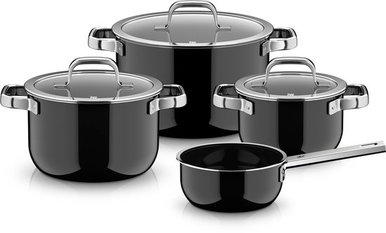 WMF Fusiontec Mineral Pro Pannenset 4-delig Zwart