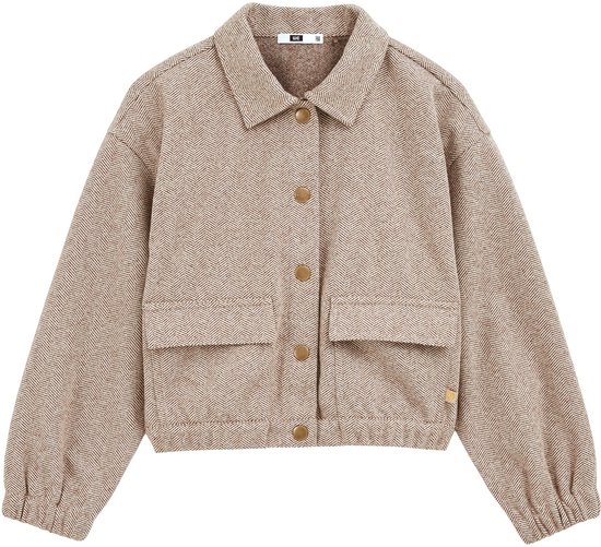 WE Fashion Meisjes bomberjack met print