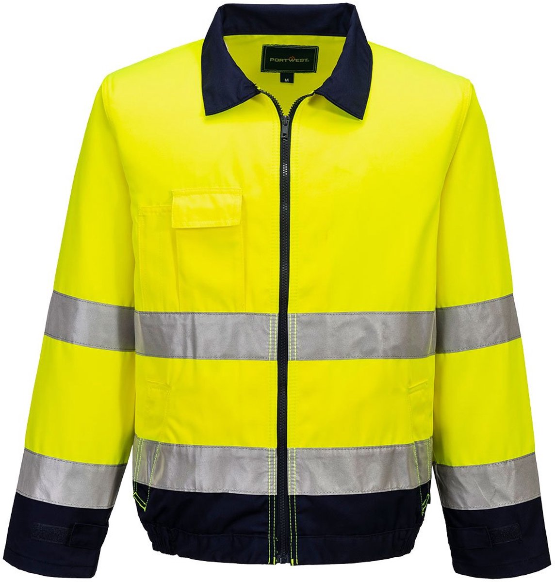 Portwest Madrid Hi-Vis Jack TX70 /Marine Geel