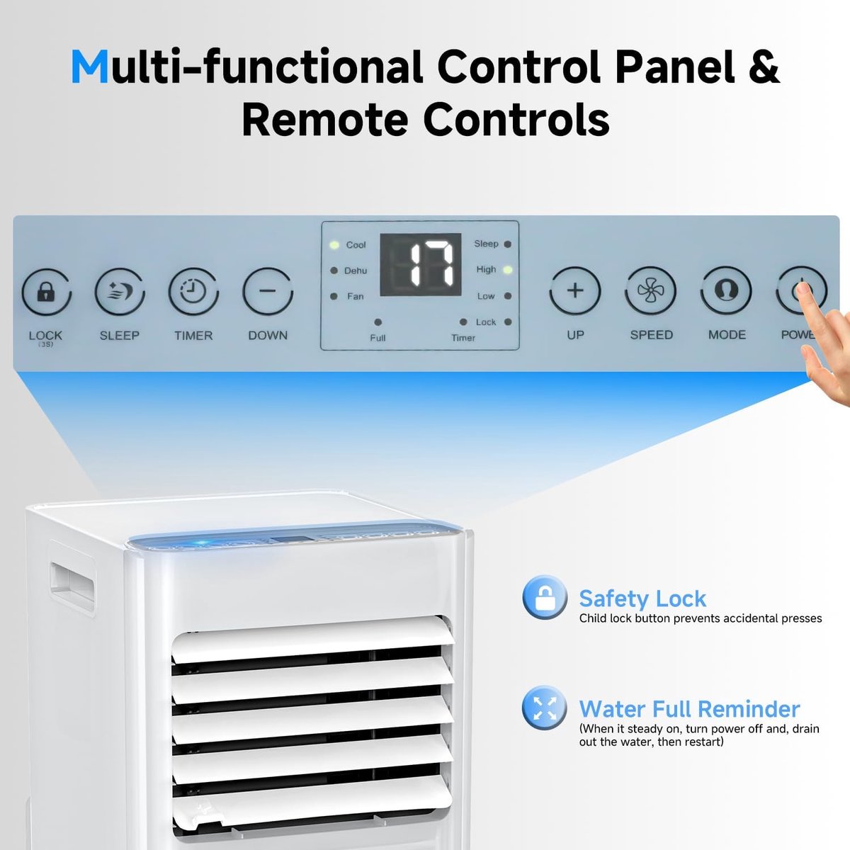 Afbeelding 3 van Mobiele Airconditioning 9000 BTU - 3-in-1 Koeler,