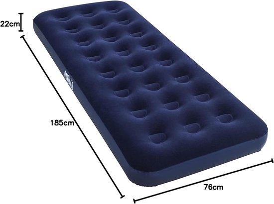 Opblaasbaar single luchtbed voor één persoon - 185 x 76 x 22 cm van Intex — afbeelding 2
