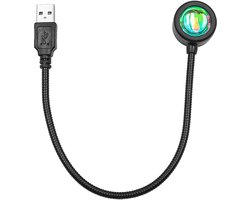 Mini Zonsondergang Projectielamp - 360 Graden Decoratieve Lamp voor Slaapkamer en Woonkamer