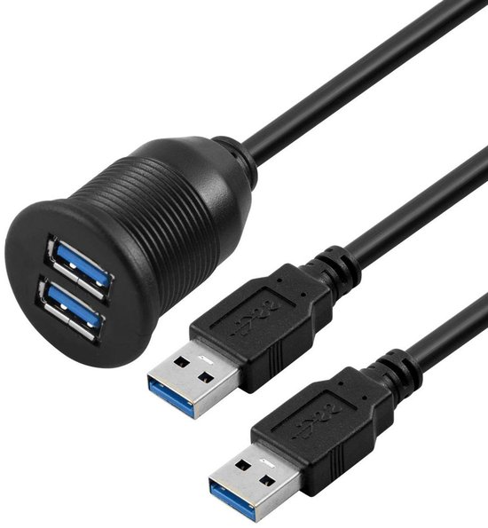 Allecto plus - Inbouw USB Panel kabel - 1 meter USB 3.0 verlenging voor ...