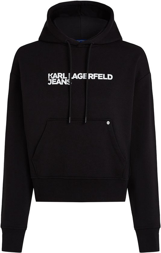 Karl Lagerfeld Jeans Reg Logo Hoodie Zwart M Femme