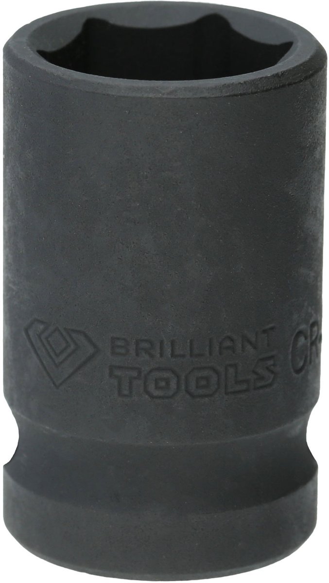 BRILLIANT TOOLS 1/2" krachtdop zeskant 16 mm kort - BT022638