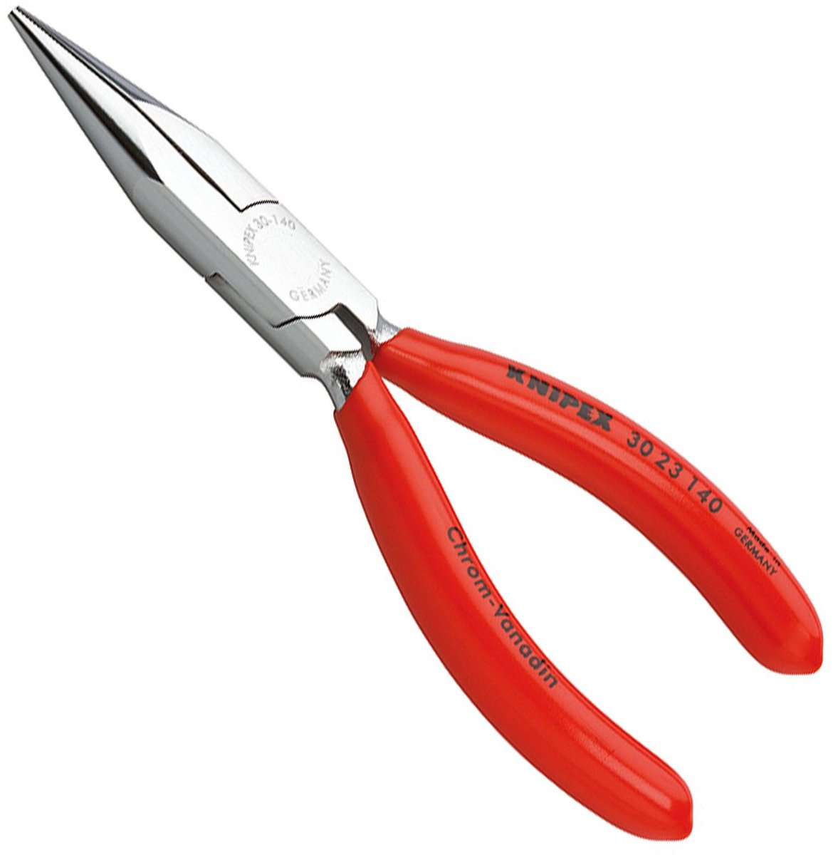 Knipex 30 23 140 Langbektang Verchroomd Halfronde Bek 140mm
