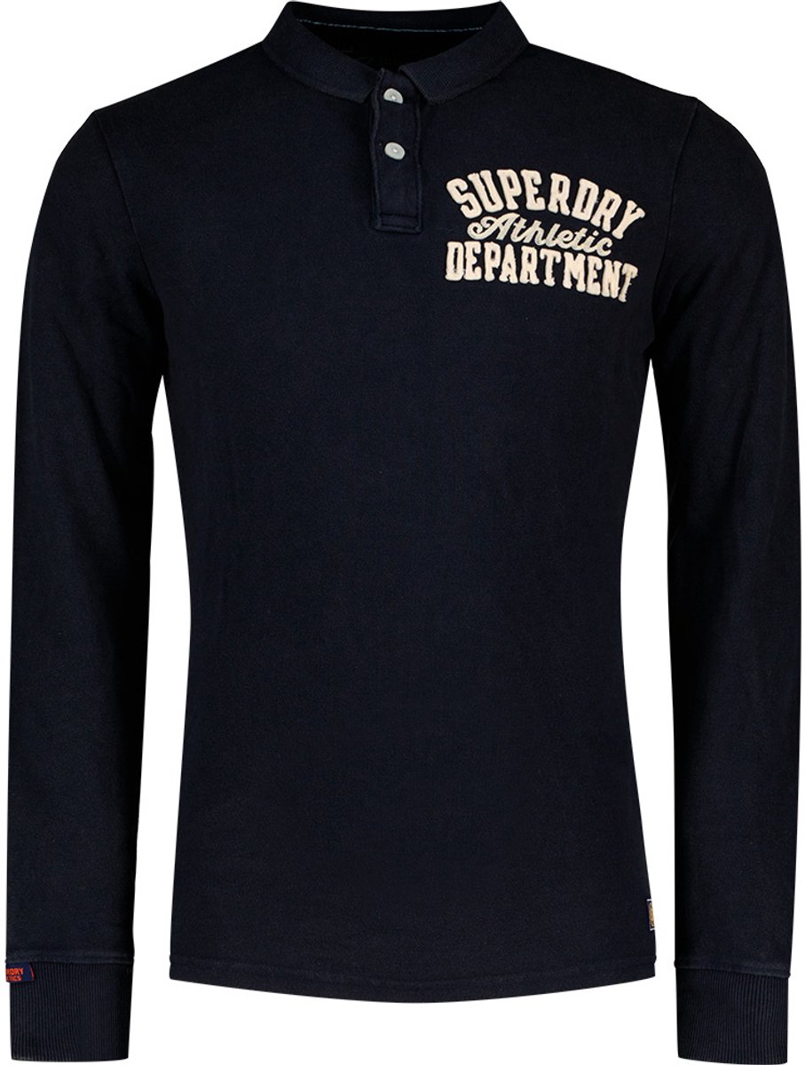 Superdry Vintage Athletic Korte Mouw Poloshirt 3XL Man Marineblauw