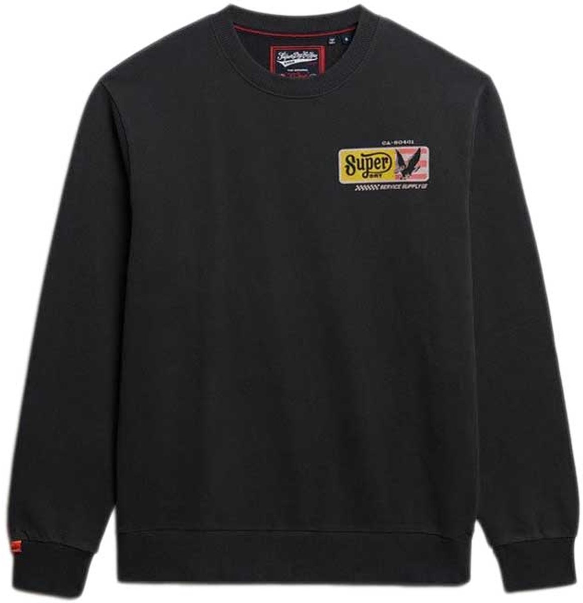Superdry Service Supply Loose Fit Sweatshirt S Man Zwart