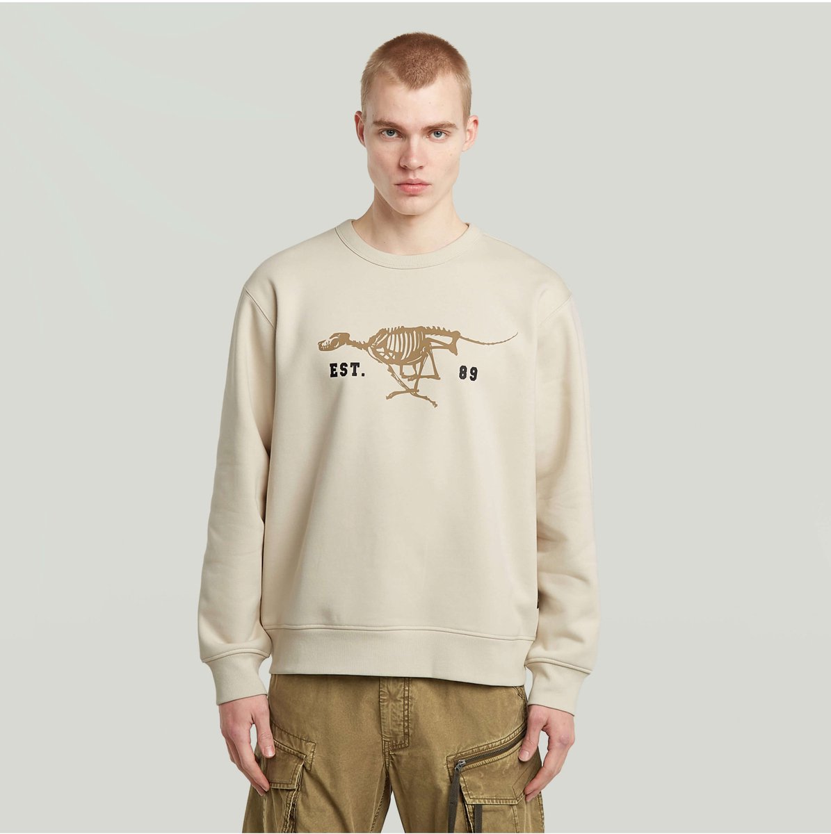 G-Star Running dog back gr r sw Heren Sweaters Whitebait