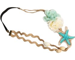 Inovra - Strandshell Hoofdband voor Bruiloft en Bruid - Haarsieraad en Hoofdbedekking - Verfijnde Accessoire voor Strandbruiloften