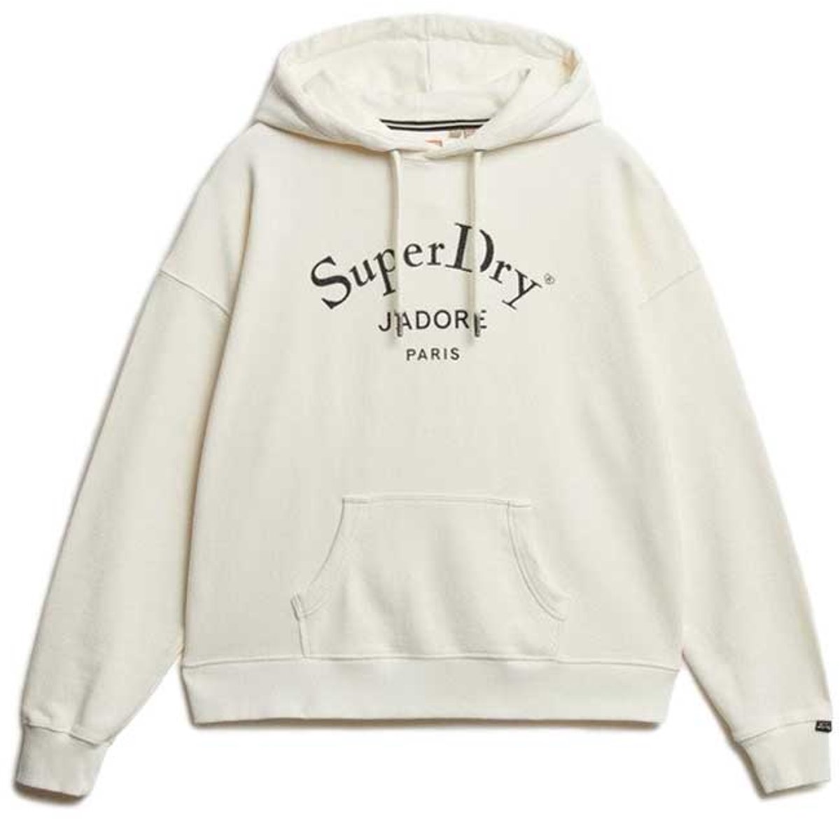 Superdry Brand Mark hoodie met relaxte pasvorm Dames Hoodies Wit