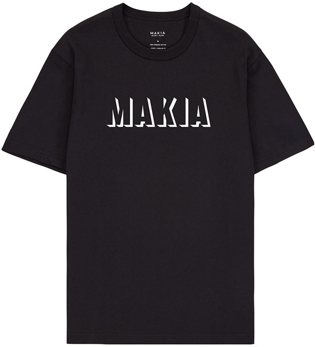 Makia Shadow T-shirt Met Korte Mouwen Zwart L Man