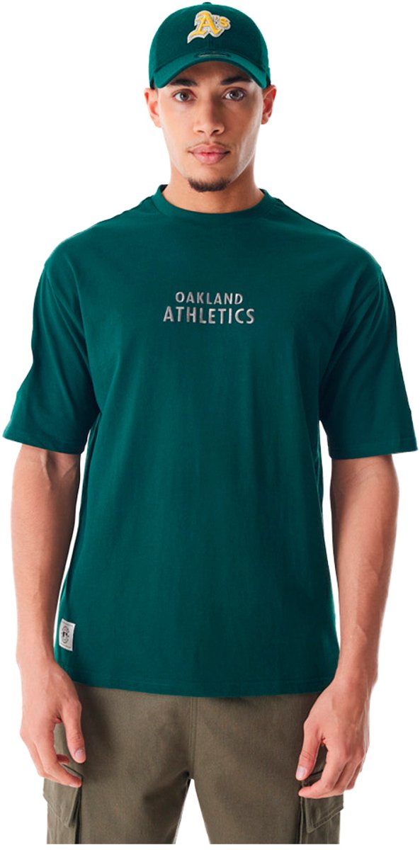 T-shirt Oakland Athletics MLB Tartan Infill Groen