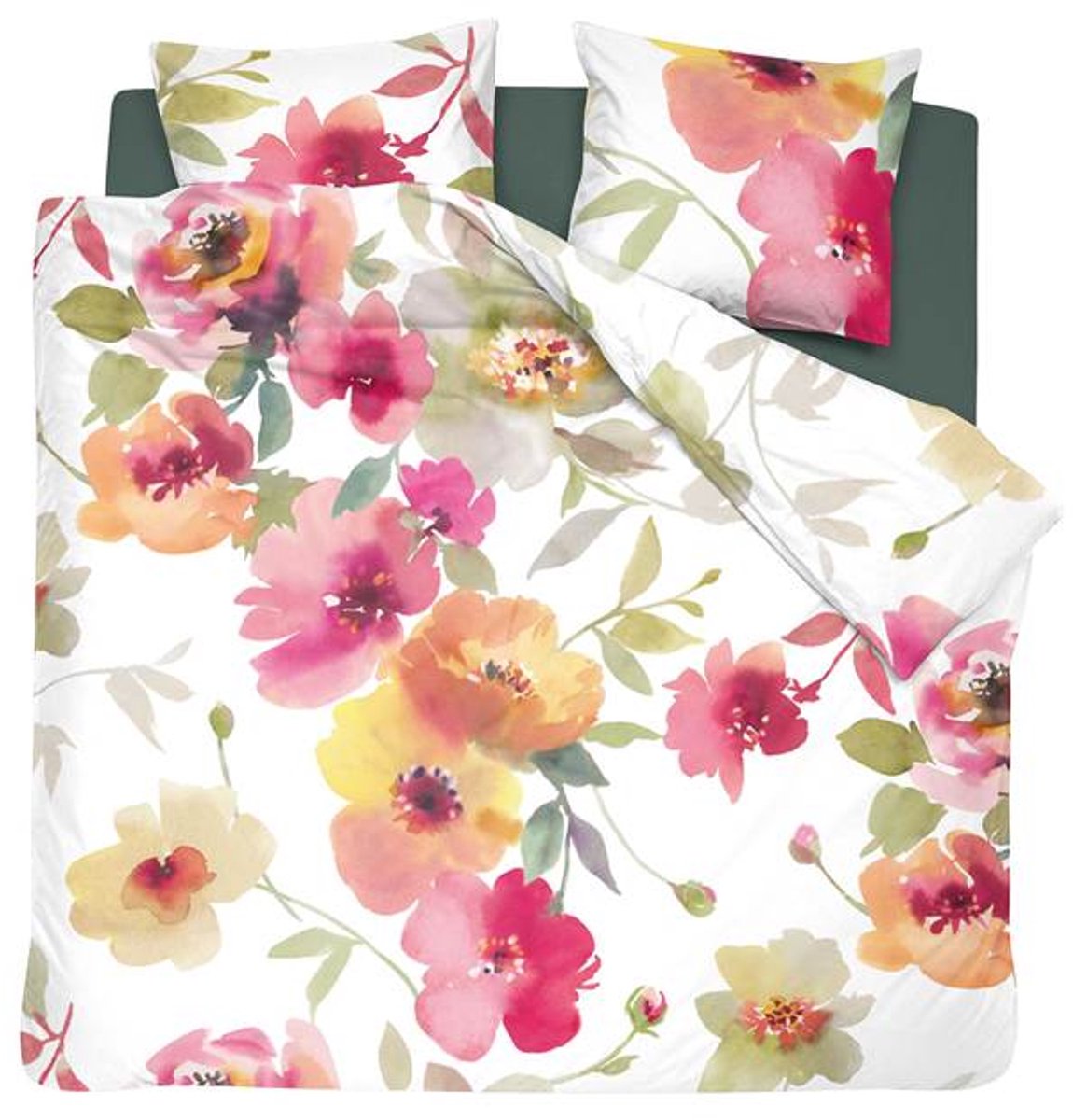 Cinderella Flore Dekbedovertrek - Tweepersoons - 200x200/220 cm - Roze