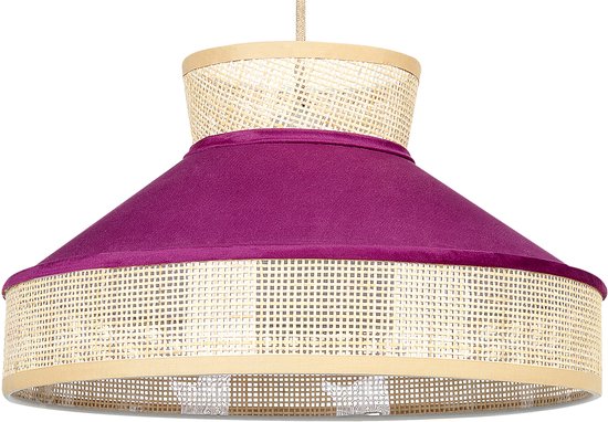 BATALI - Lampe à suspension - Naturel - Rotin