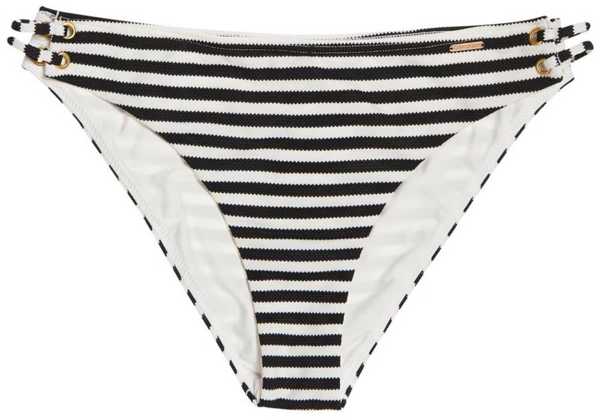 Superdry Alice Textured Cupped Bikinibroekje L Vrouw Lemon Stripe