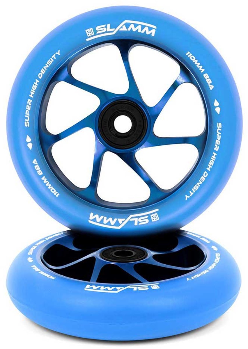Slamm Team Wheel 110mm Alu Core Blue