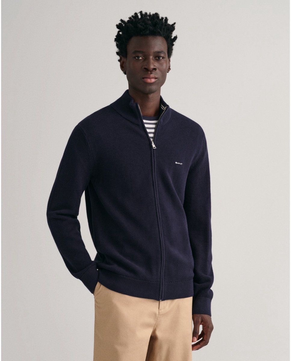 Gant vest donkerblauw