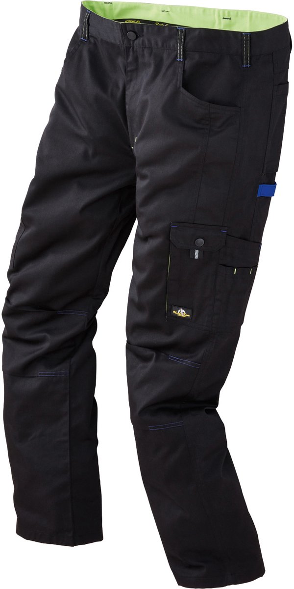 Uncle Sam kleding Zwarte/koningsblauwe/limoengroene broek