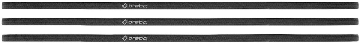 Brabo - BA7001C Hair Elastic 5mm (3pcs) Black - Black - Unisex - Maat