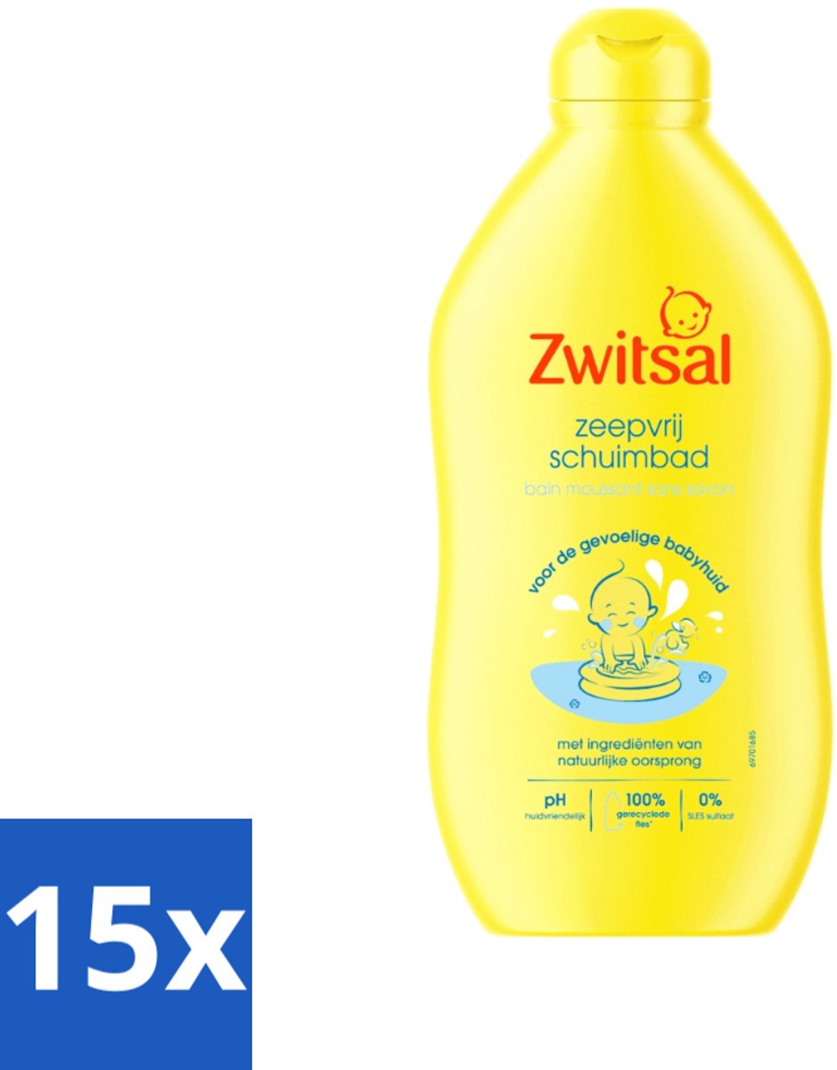 Image of 15 x Zwitsal Zeepvrij Schuimbad 400 ml - Zwitsal
