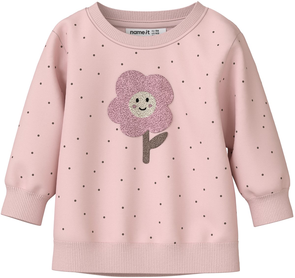 NAME IT- NBFLUELLE LS SWEAT BRU - Meisjes - Sweatshirt