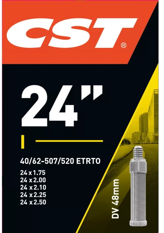 Binnenband CST DV48 24 x 1.50-2.45 / 40/62-507/520