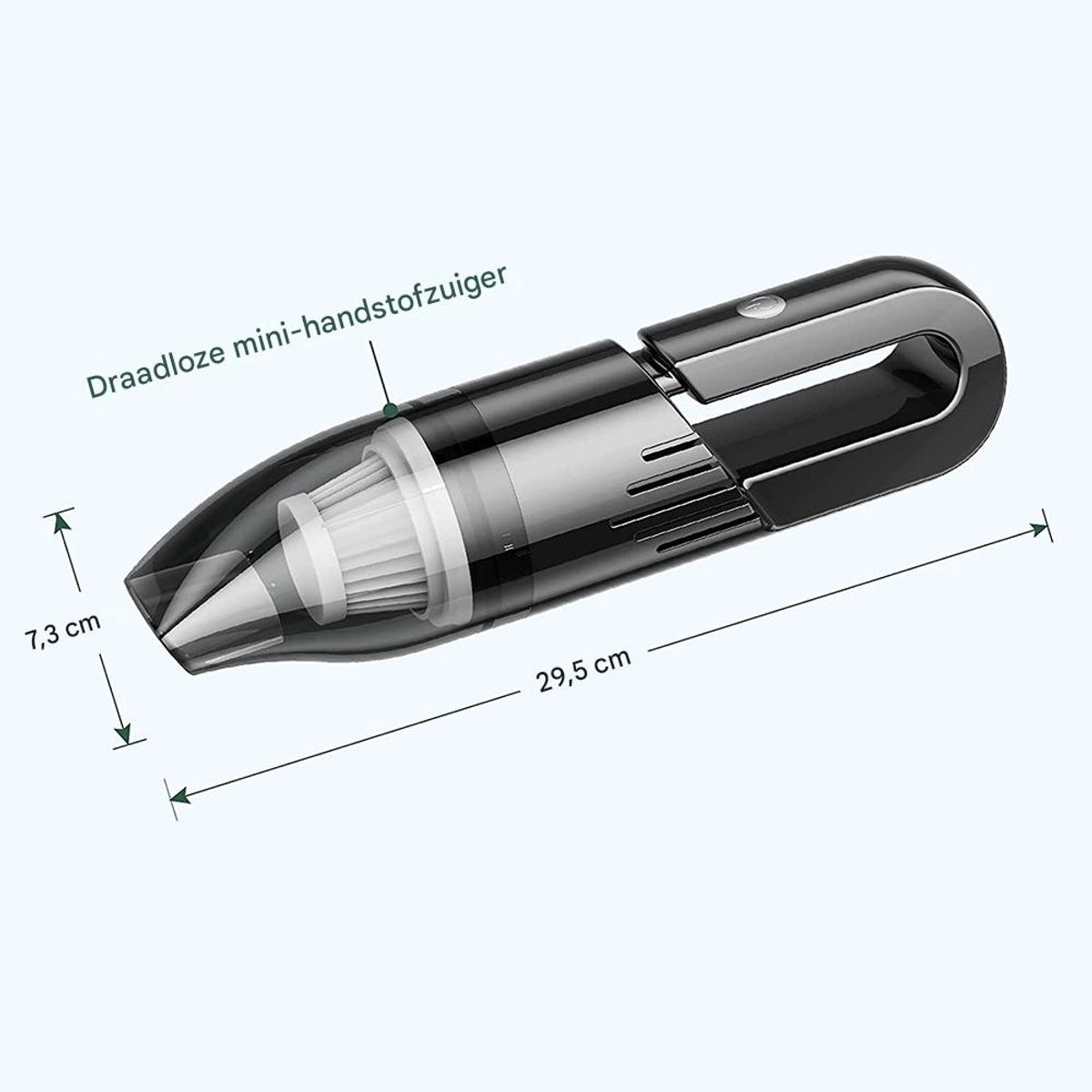 Auto Draadloze Handstofzuiger 6000Pa Krachtige Zuigkracht - afbeelding 3
