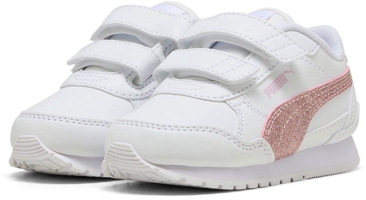 Puma St Runner V4 Sl Glitter V Inf Schoenen Zonder Veters Kinderen Wit