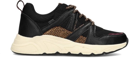 Baskets pour femmes femme POSH by Poelman CAROCEL - Zwart imprimé animal - Taille 39