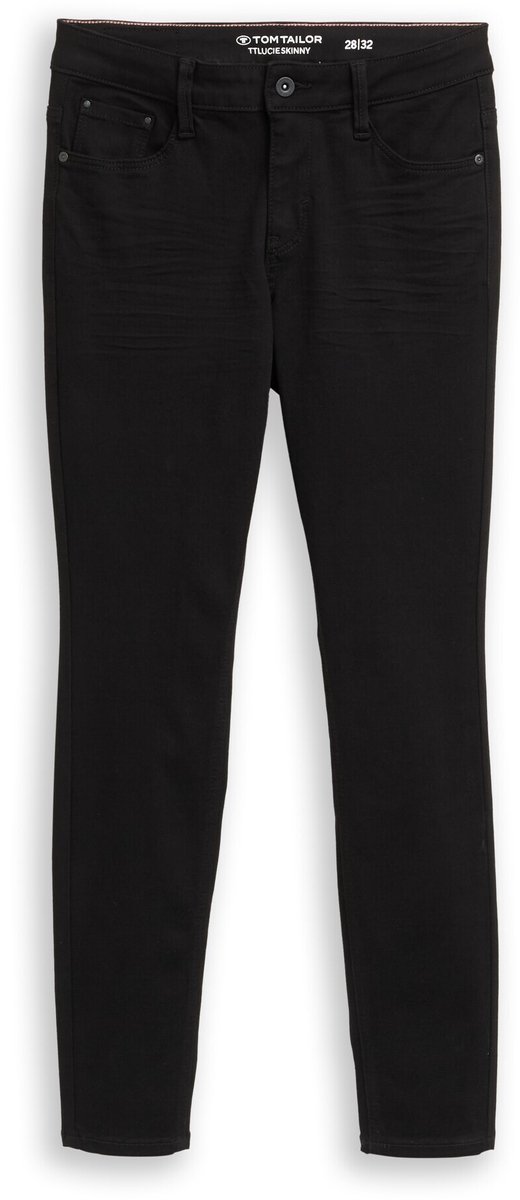Tom Tailor - TTLUCIE SKINNY-jeans - Maat 30/30 - black denim