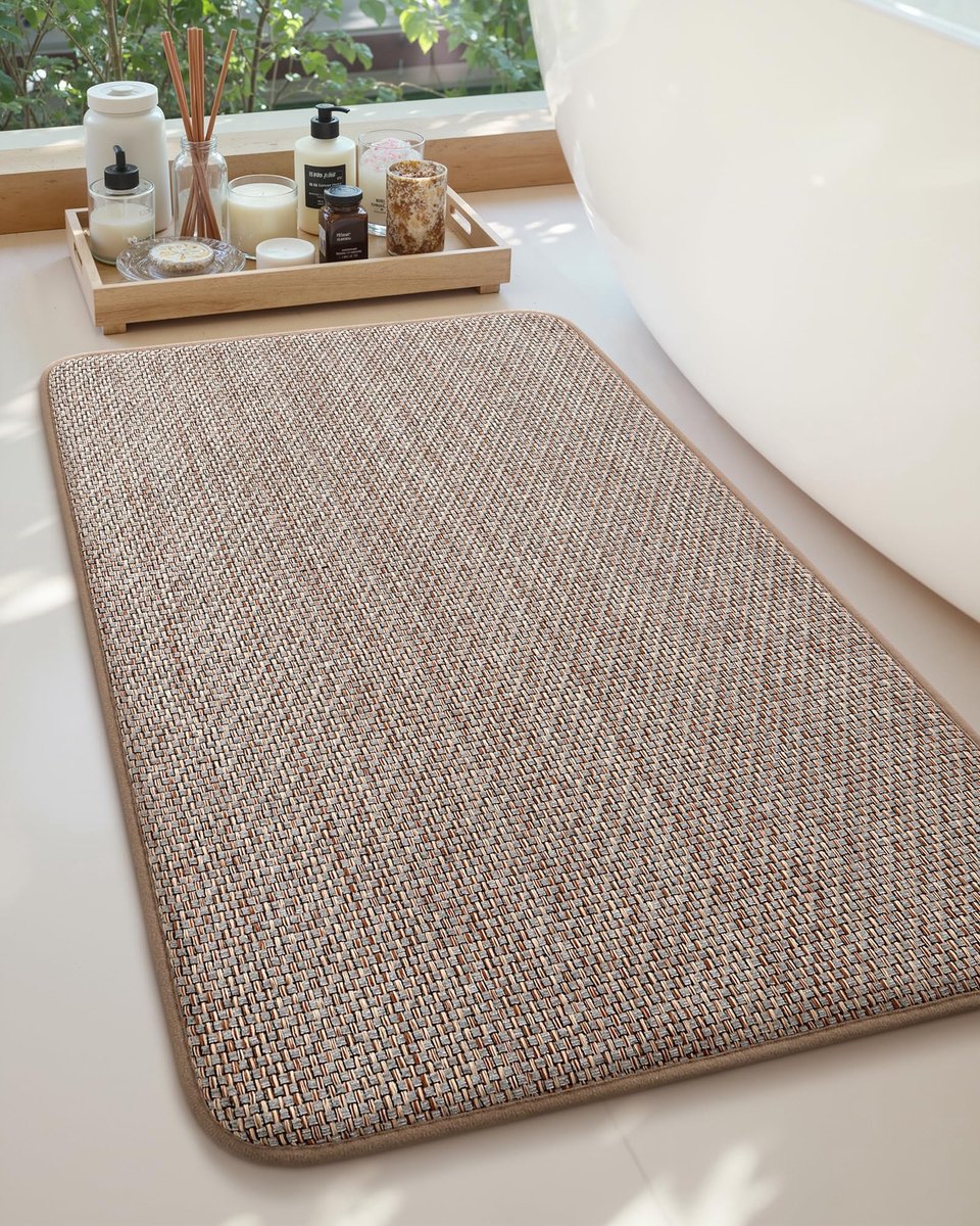 Azomor® Zachte en absorberende badmat met antislip rug voor badkamer comfort