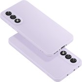 Avizar Hoesje Geschikt voor OnePlus Nord 5 van Zacht Siliconen Soft-Touch, Lichtpaars