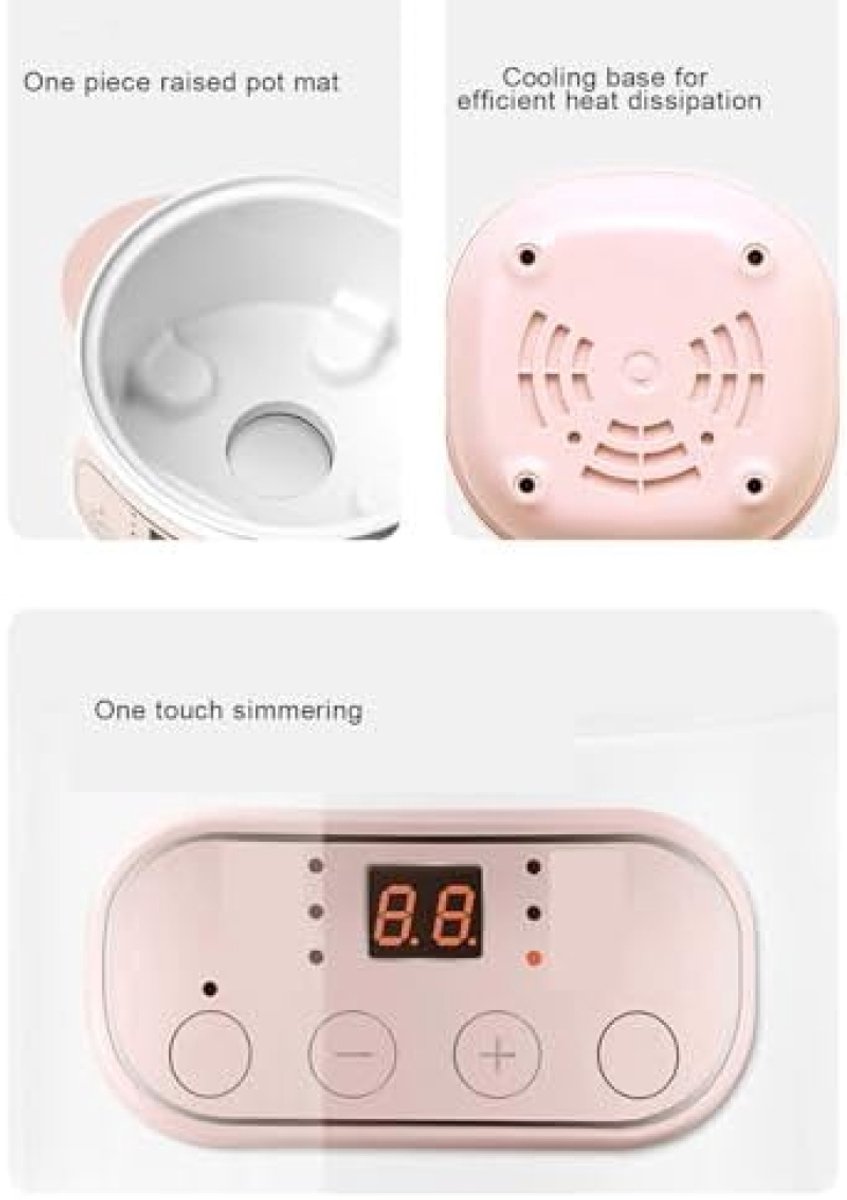 Afbeelding 2 van Elektrische Slowcooker 1L - Keramische Binnenpan & 24u Timer