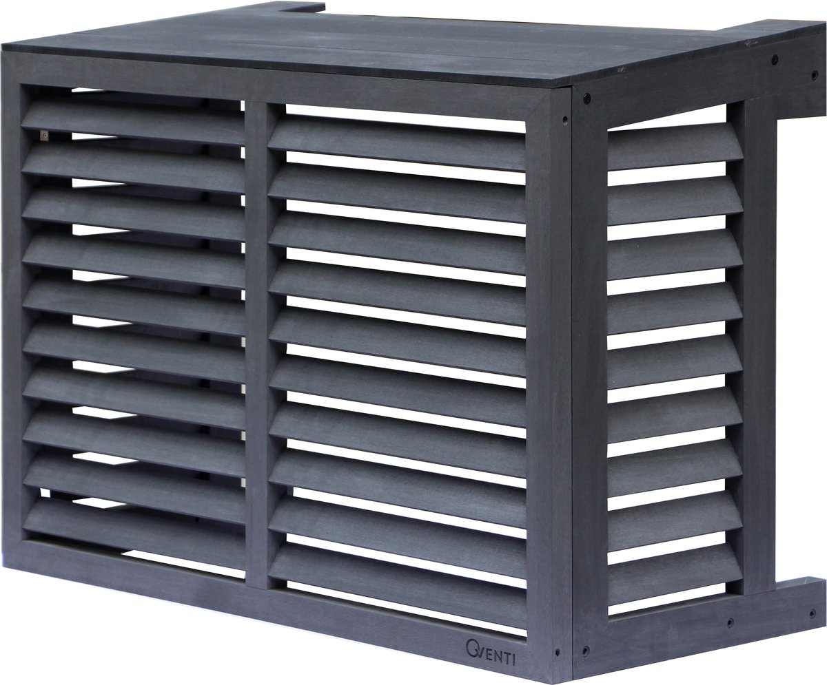 Airco omkasting houtcomposiet buitenunit – Warmtepomp ombouw – 1000 x 750 x 500mm - Grijs