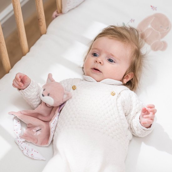 Nattou Knuffeldoekje Doudou Vos - Alice en Pomme - 30x20 cm - Oudroze