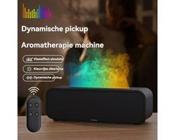 Aroma Diffuser met Afstandsbediening-Diffuser - Vlameffect - Geurverspreider - Luchtbevochtiger - Aromatherapie - Led lamp - kleuren - Verstuiver etherische olie - Vernevelaar - 250ml Slaapkamer- Kantoormeubel