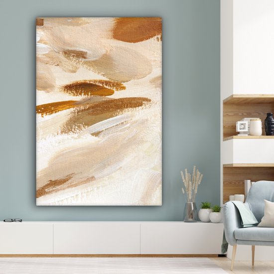 Peinture - Peinture - Beige - 90x140 cm - Décoration murale