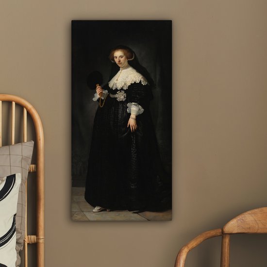 Toile Peinture Mariage Oopjen Coppit - Rembrandt van Rijn - 40x80 cm - Décoration murale