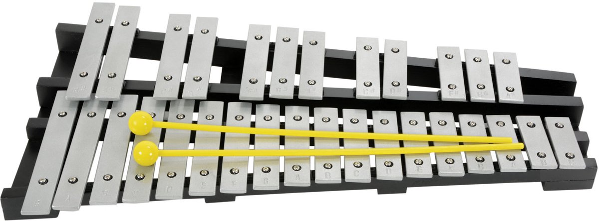 Chord 2.5 Octave klokkenspel houten frame en 30 metalen toetsen
