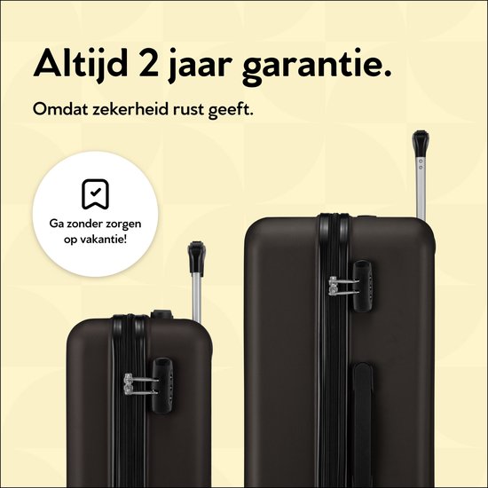 BHPPY Handbagage koffer 53x35x20cm - Handbagage trolley 33L - Lichtgewicht koffer 2.6kg - Reiskoffer met cijferslot - Zwart