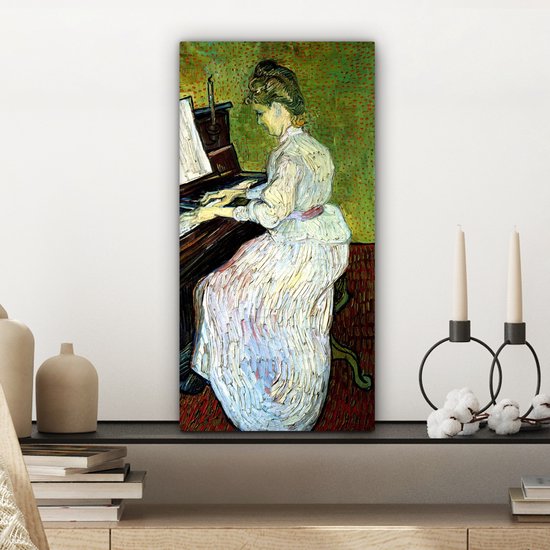 Peintures sur toile - Marguerite Gachet au piano - Vincent van Gogh - 20x40 cm - Décoration murale