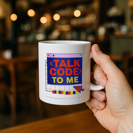 Talk Code to Me Mok 330ml – Grappige Programmeur Cadeau, Geeky ...