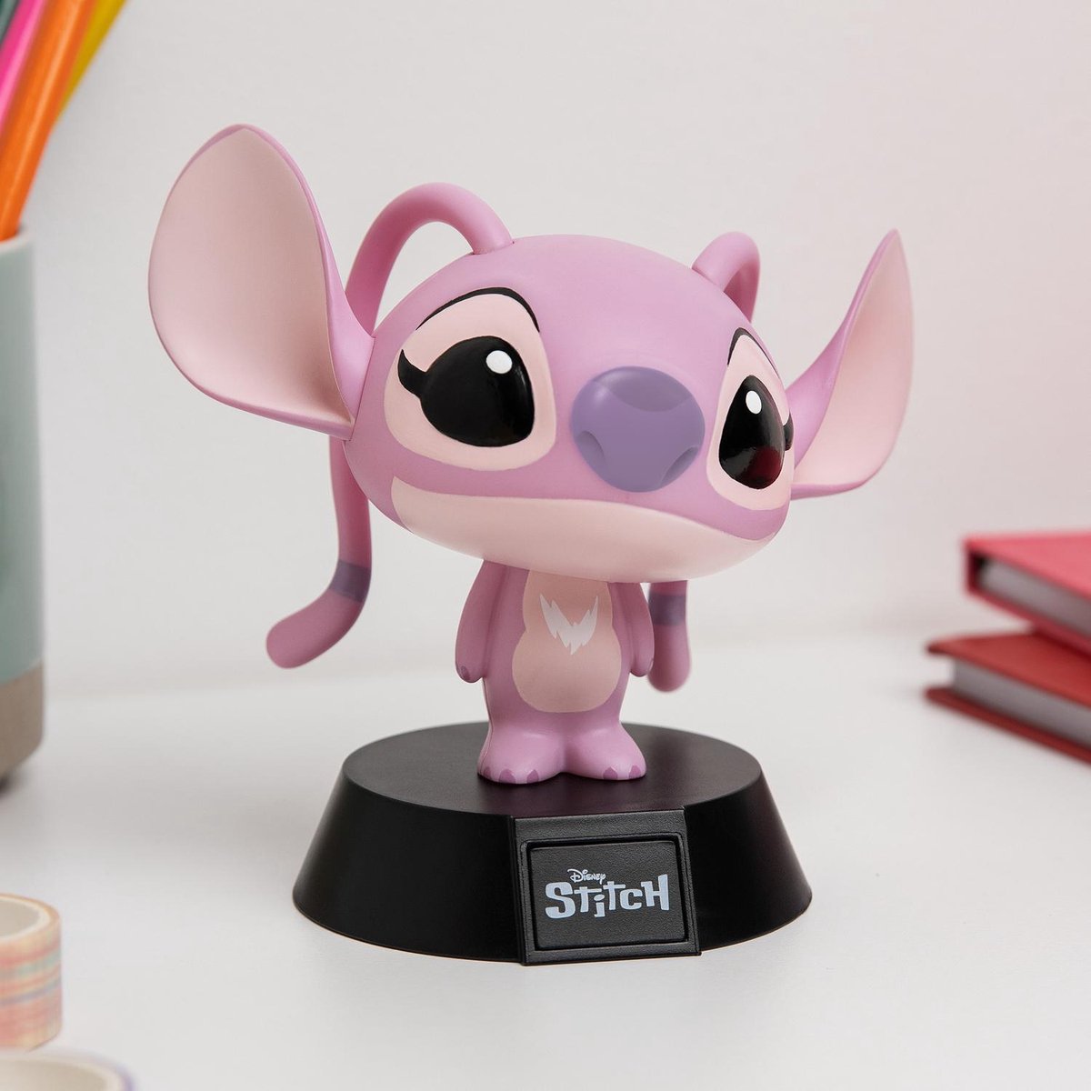 Disney Angel Mini Icon Light, Officieel Gelicentieerde Lilo & Stitch LED Lamp voor Kinderkamers, Huis, Bureau, Op Batterijen Werkend Verzamelbaar Cadeau voor Filmliefhebbers – Paladone — afbeelding 4