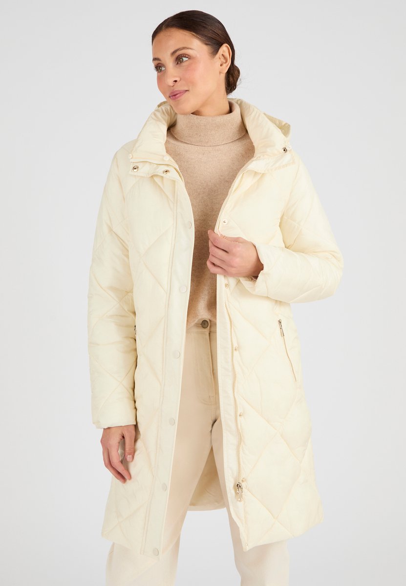 Damart Gewatteerde maxi bodywarmer glanzend Thermolactyl Dames – 46-48 Bruin
