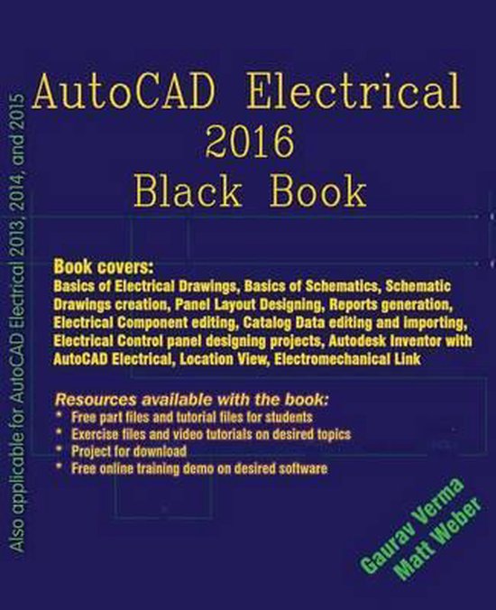 AutoCAD Electrical 2016 Black Book 9781511878678 Matt Weber
