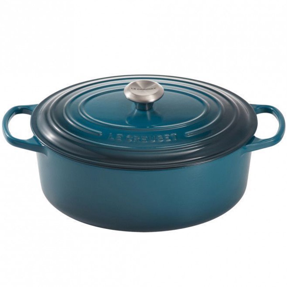 Le Creuset Braadpan Ovaal Signature Deep Teal - Ø 31 cm / 6.3 Liter