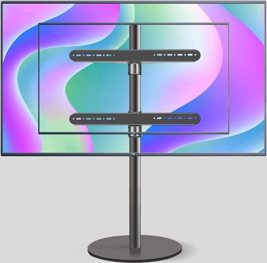 Universal Rotating TV Stand - for 32-60 inch LCD OLED LED TV, Height Adjustable TV Holder, Supports 40kg Max VESA 400 x 400mm