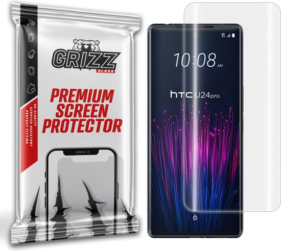 Protecteur d'écran GrizzGlass HydroFilm pour HTC U24 Pro - Transparent